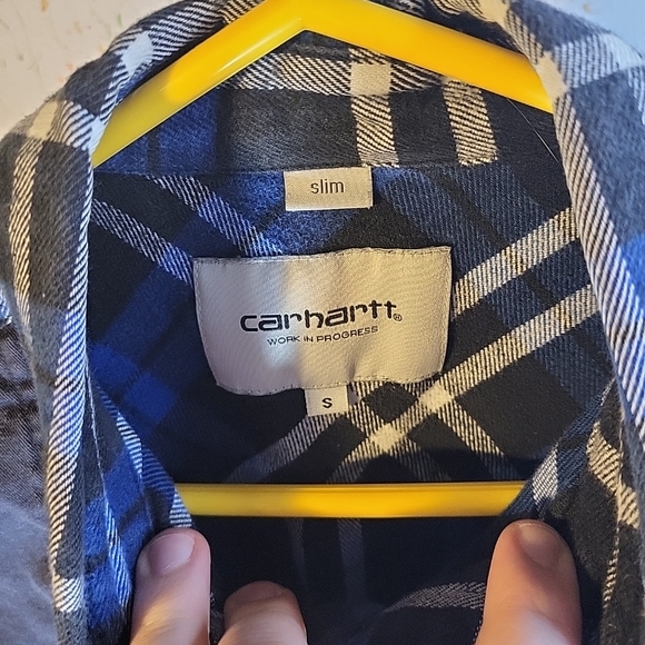 carhartt work in progress flannel Shirt Woman Size S - Picture 4 of 5